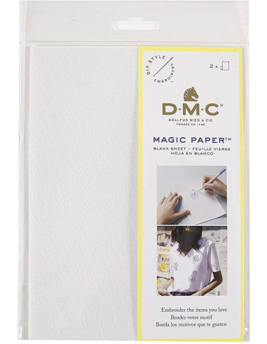 Pack mit 2 leeren A5-Blättern Magic Paper DMC