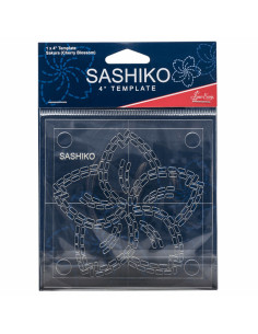 Sashiko-Schablone - Kirschblüte