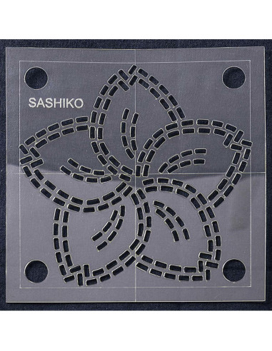 Sashiko-Schablone - Kirschblüte