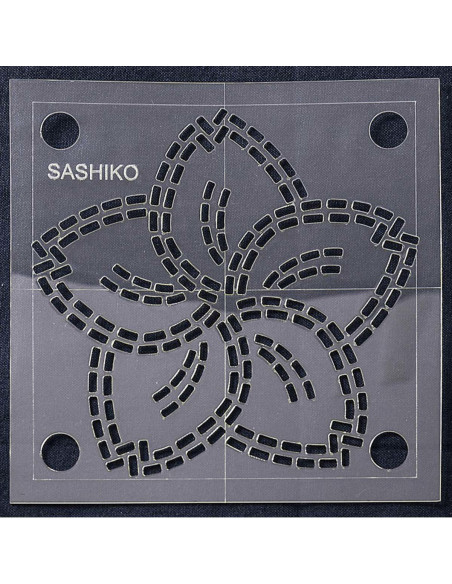 Sashiko-Schablone - Kirschblüte