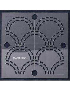 Sashiko-Schablone - Wellen 2