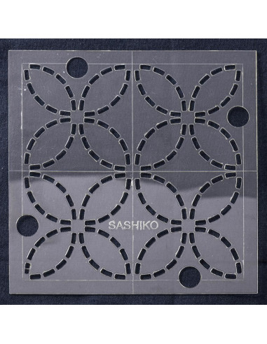 Schablone für Sashiko - Sieben Schätze
