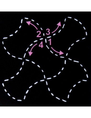 Sashiko-Schablone - Fondou