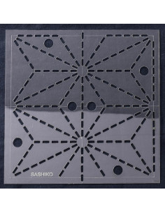 Sashiko-Schablone - Asa No Ha 2