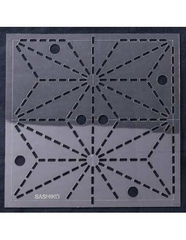 Sashiko-Schablone - Asa No Ha