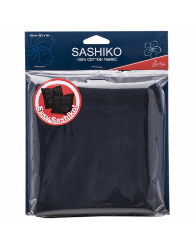 Sashiko-Stoff - Dunkelblau