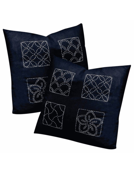Sashiko-Stoff - Dunkelblau