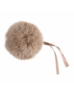Kunstfellbommel 11 cm - Natur