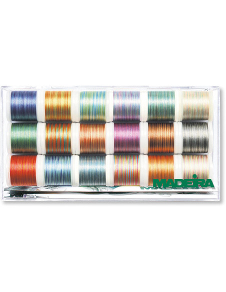 Polyneon 40 Multicolor Madeira Stickgarnbox