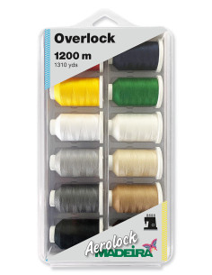Schachtel mit 12 Kegeln für Overlockmaschine Aerolock Nr. 125 Madeira