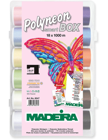 SmartBox Polyneon Madeira Stickgarnkoffer