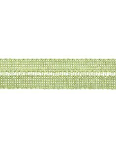 Vorgefaltetes Acrylgeflecht pro Meter - Mandelgrün