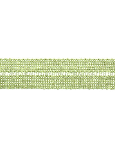 Vorgefaltetes Acrylgeflecht pro Meter - Mandelgrün