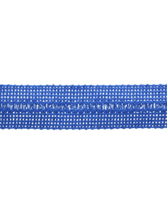 Vorgefalteter Acrylzopf pro Meter - Königsblau