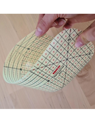 Heißbügelregel für Säume 30 x 10 cm