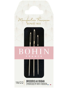 Sticknadeln für Bänder Bohin - Sortiment 18/22
