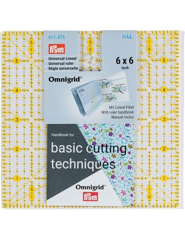Omnigrid Patchwork-Lineal 6 x 6 Zoll