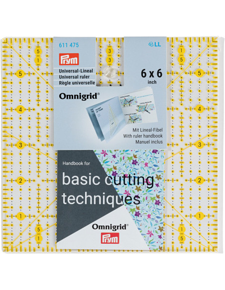 Omnigrid Patchwork-Lineal 6 x 6 Zoll