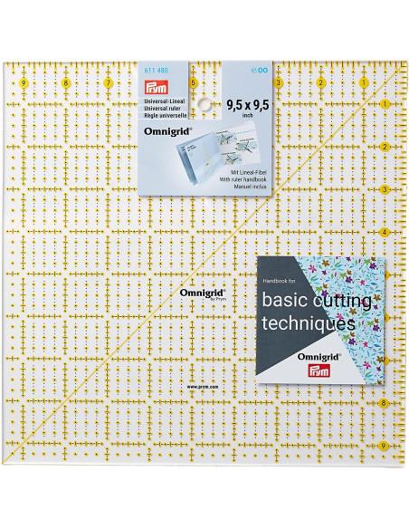 Omnigrid Patchwork-Lineal 9,5 x 9,5 Zoll