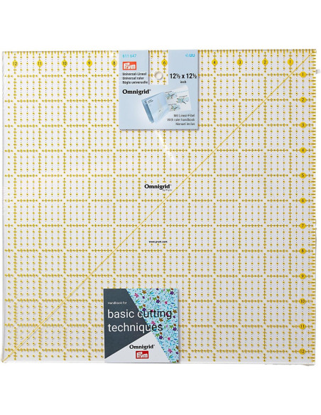 Omnigrid Patchwork-Lineal 12,5 x 12,5 Zoll