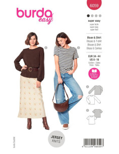 T-Shirt und Blusenmuster - Burda 6059