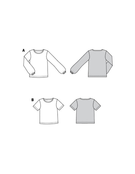 T-Shirt und Blusenmuster - Burda 6059