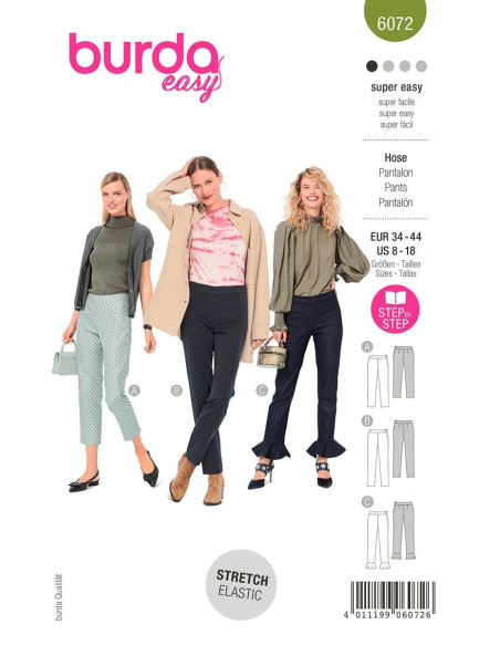 Hosenmuster - Burda 6072