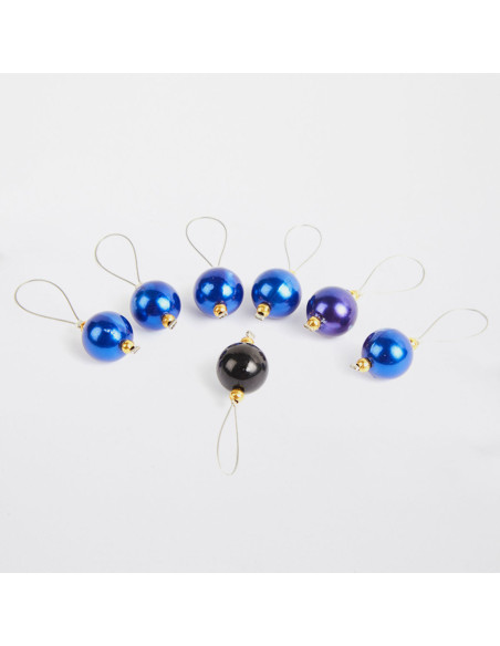 Set von 7 Maschenmarkierern KnitPro - Bluebell