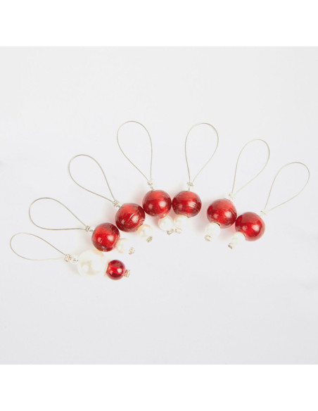 Set von 7 Maschenmarkierern KnitPro - Amaranth