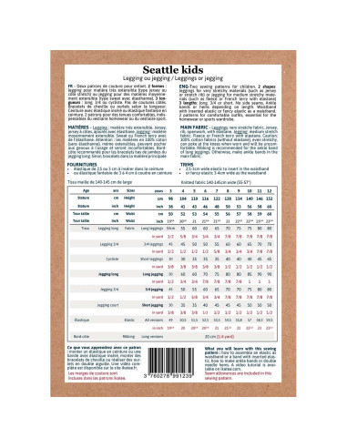 Seattle Kids Leggings- oder Jeggings-Schnittmuster - Ikatee