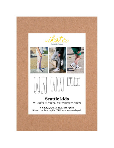 Seattle Kids Leggings- oder Jeggings-Schnittmuster - Ikatee