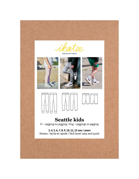 Seattle Kids Leggings- oder Jeggings-Schnittmuster - Ikatee