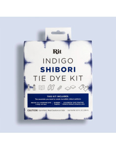 Indigo Shibori Tie-Dye Stofffärbeset Rit