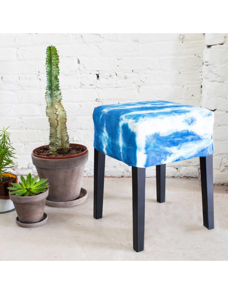 Indigo Shibori Tie-Dye Stofffärbeset Rit