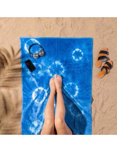 Indigo Shibori Tie-Dye Stofffärbeset Rit