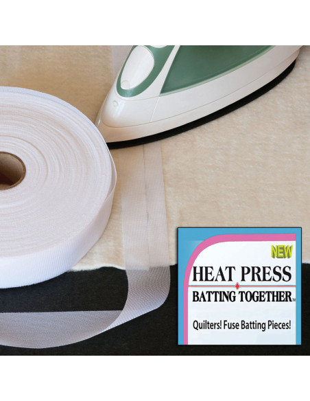 Bügelband Heat Press Batting Together