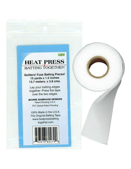 Bügelband Heat Press Batting Together