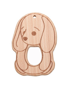 Beißring aus Holz - Hase