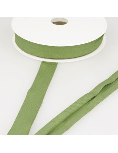 Viskose-Jersey-Schrägband - Hellkhaki