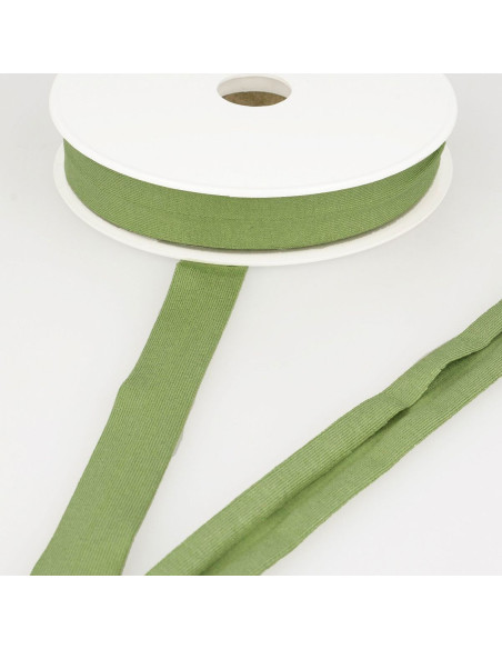 Viskose-Jersey-Schrägband - Hellkhaki