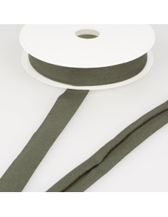 Viskose-Jersey-Schrägband - Dunkelkhaki