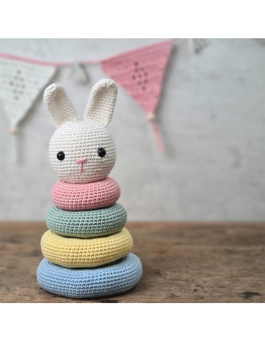 Häkelset - Stapelspielzeug Hase