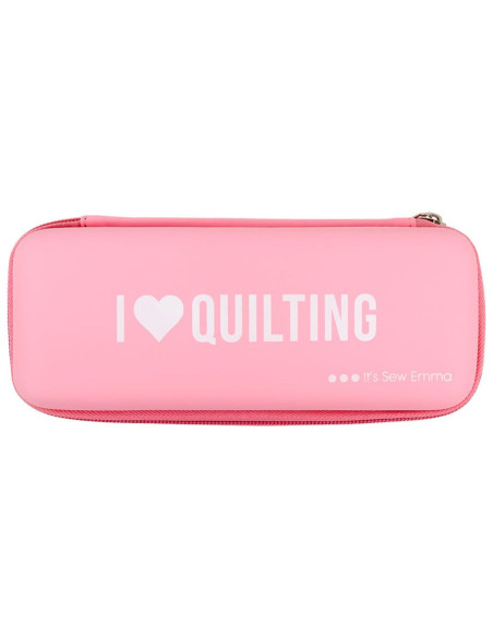 Rosa Aufbewahrungstasche für Rollschneider - Ich liebe Quilten