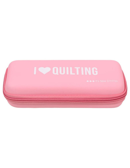Rosa Aufbewahrungstasche für Rollschneider - Ich liebe Quilten