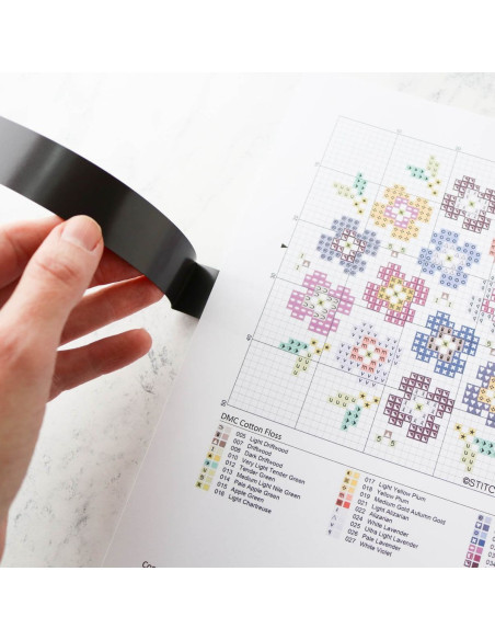 Magnetische Linienmarkierer für Kreuzstichstickerei