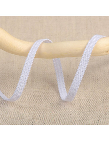Weiches Gummiband 5 mm - Weiß