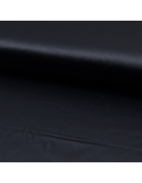 Elastischer Satinstoff - Marineblau