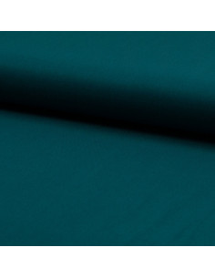 Viskose-Twill-Stoff - Petrolblau