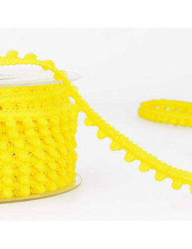 Mini-Pompons-Borte - Mimosengelb