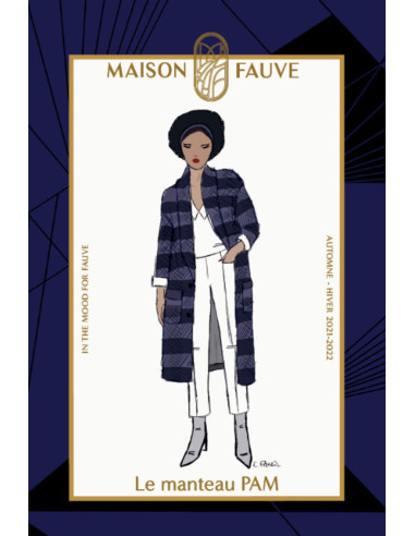 Mantelschnittmuster Pam - Maison Fauve